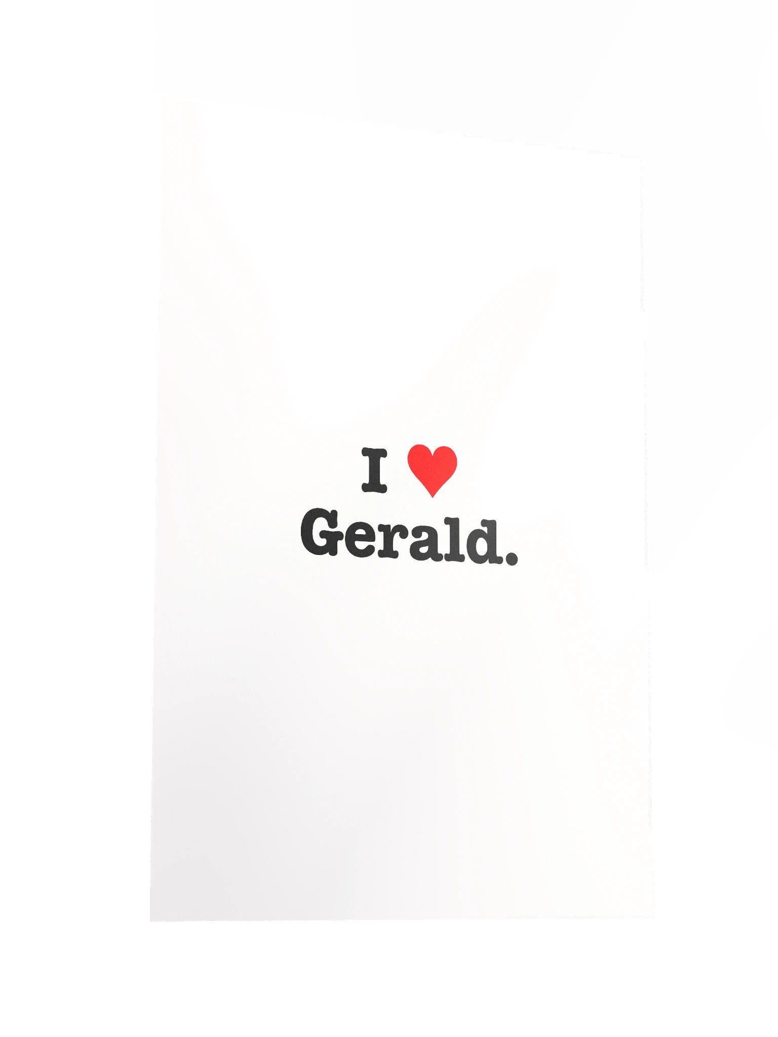 I ❤ Gerald Full Poster product image (2)