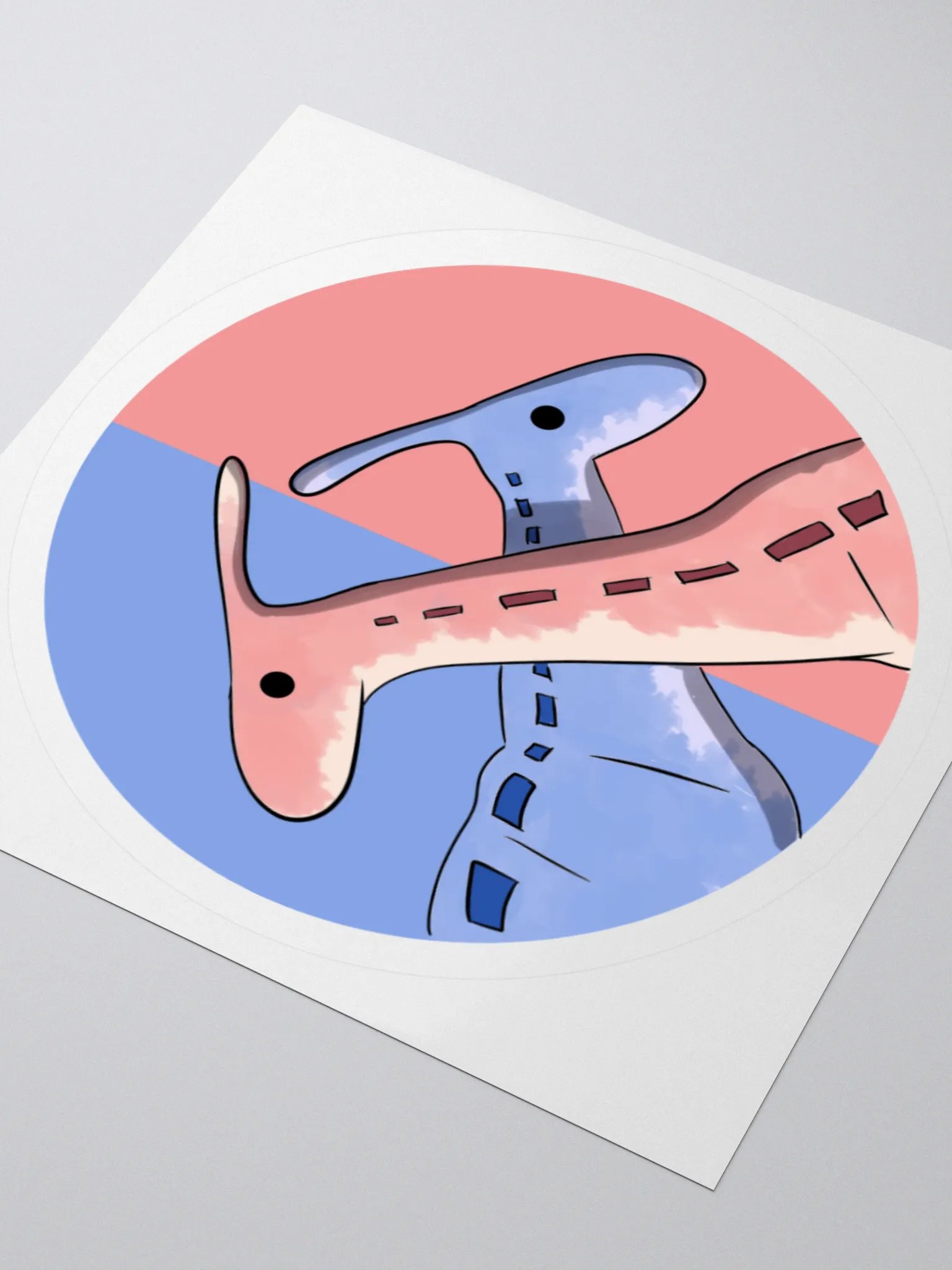 Cross Necked Parasuars Sticker product image (8)