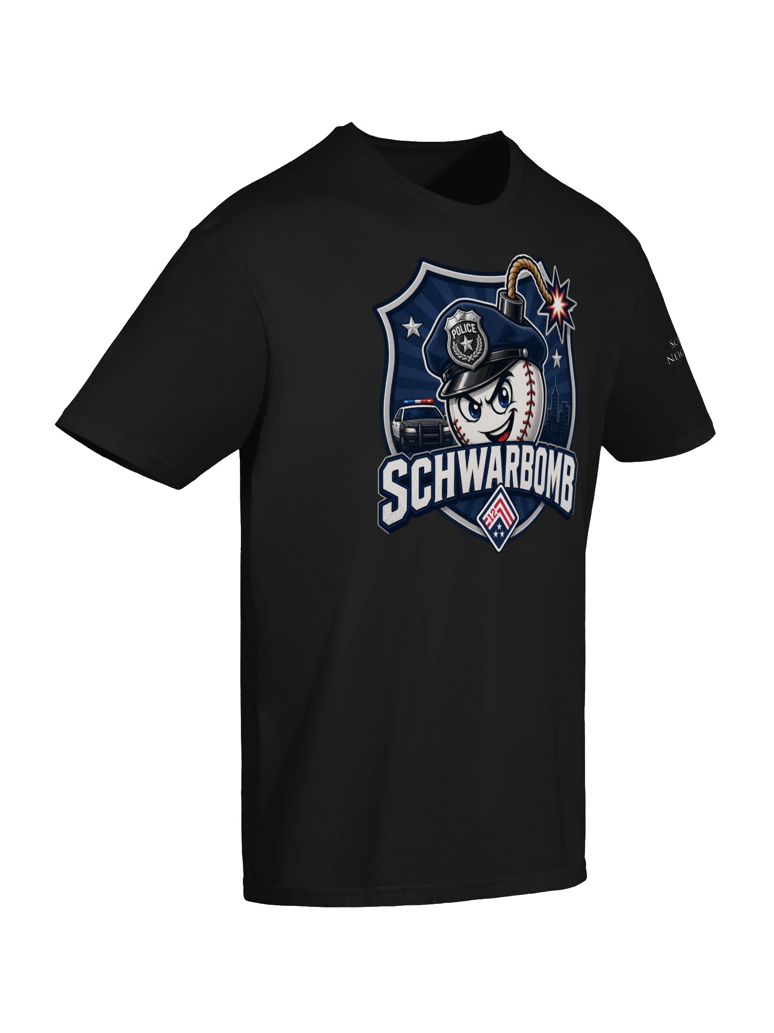 Schwarbomb Buddy ADULT Tee (Police) product image (6)