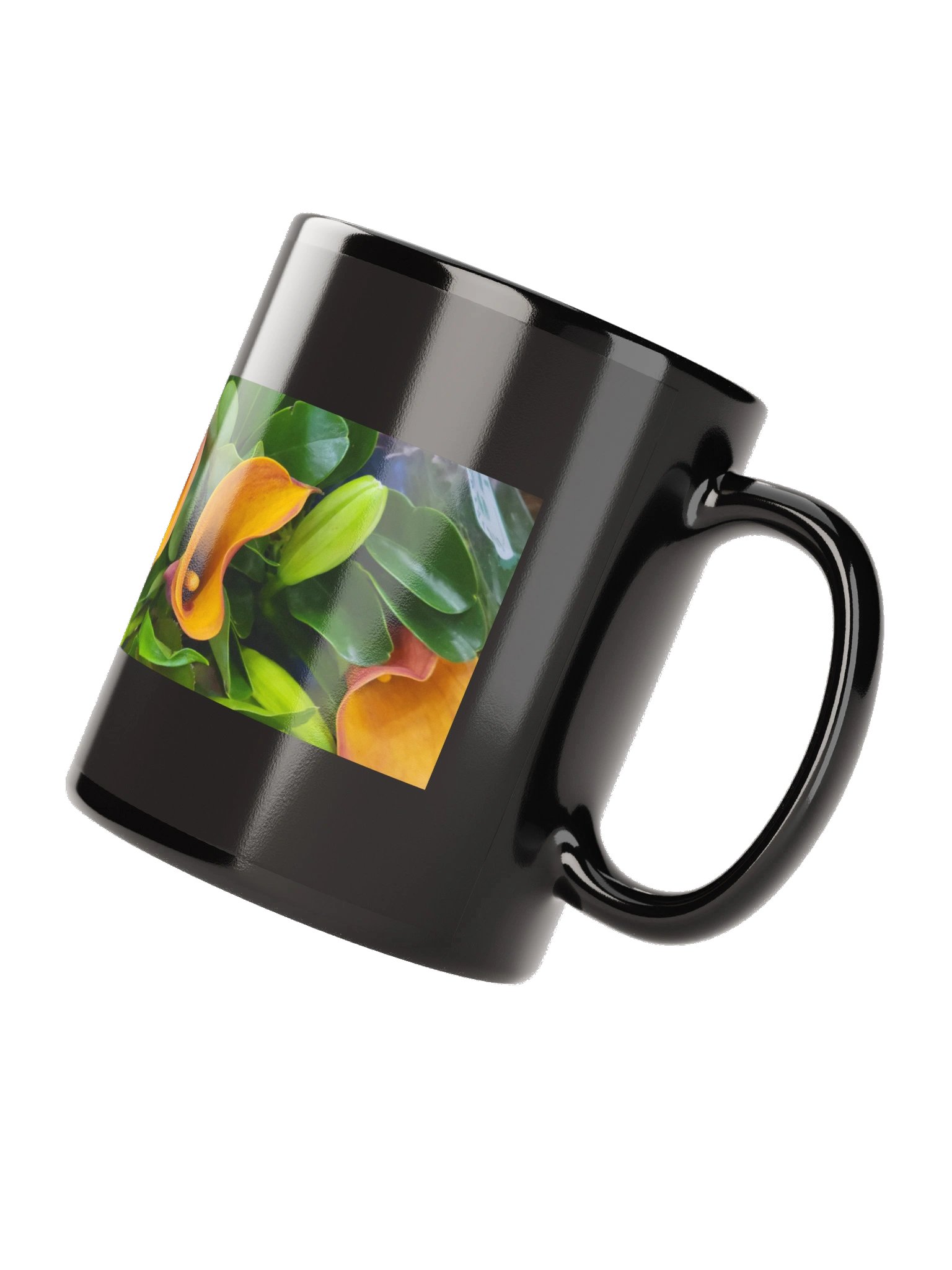 Blooming Calla Lily Black Mug product image (8)