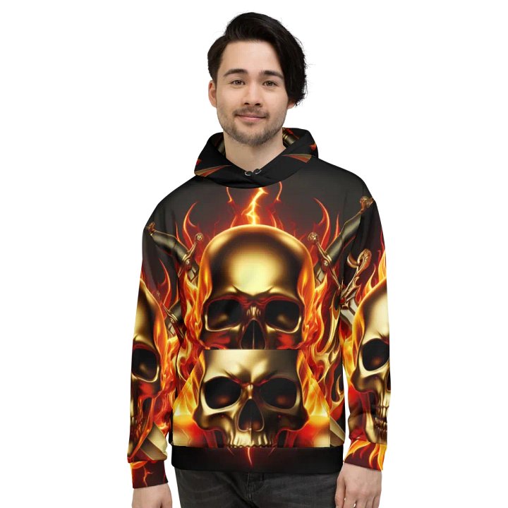 Inferno Golden Skulls - Unisex Hoodie #44 product image (2)
