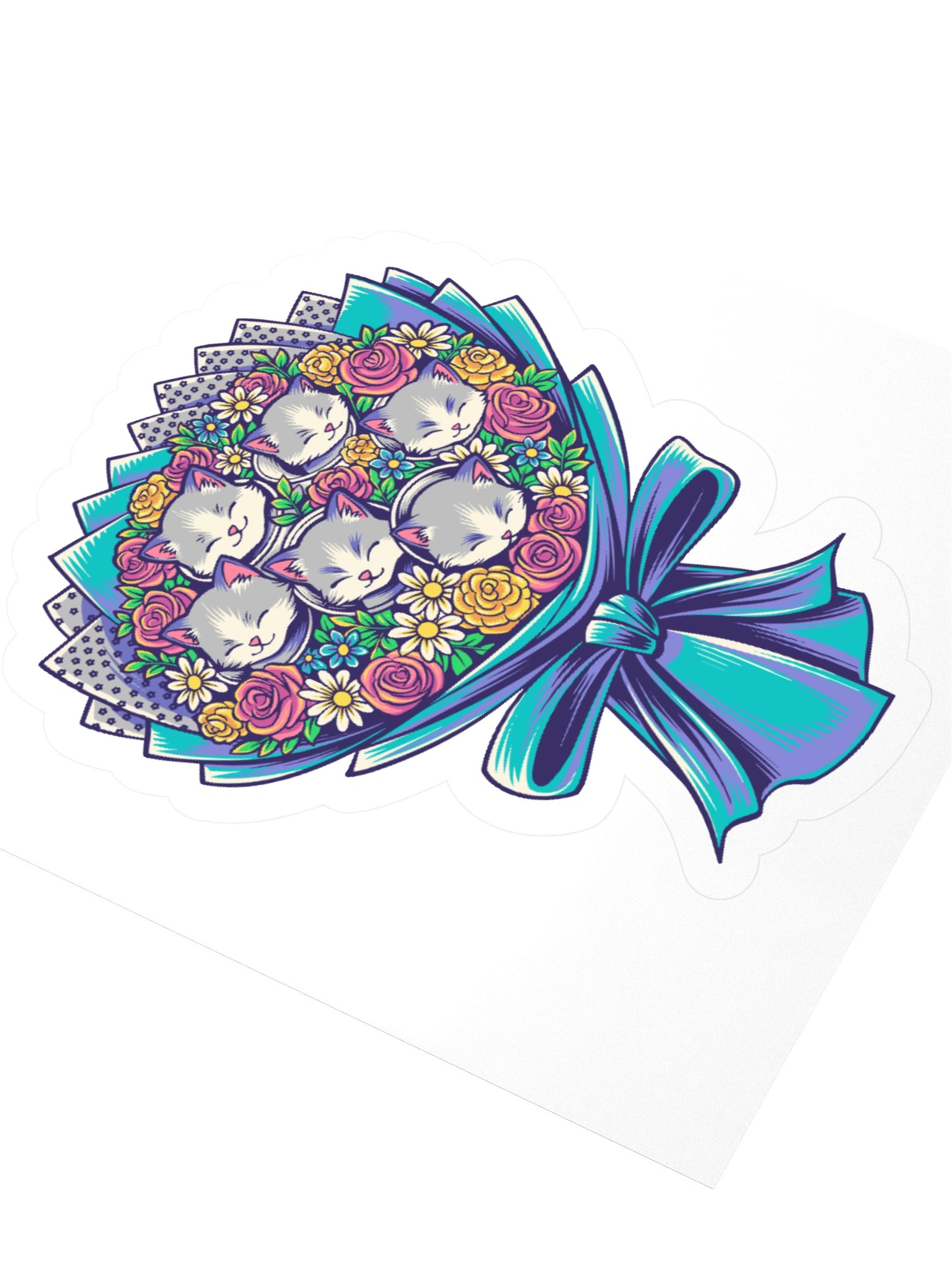 Kitten Bouquet Stickers product image (3)