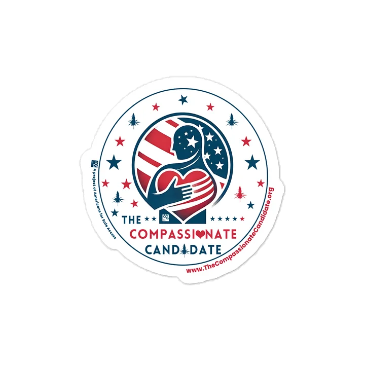 Compassionate Candidate Heart Vinyl Decal product image (1)