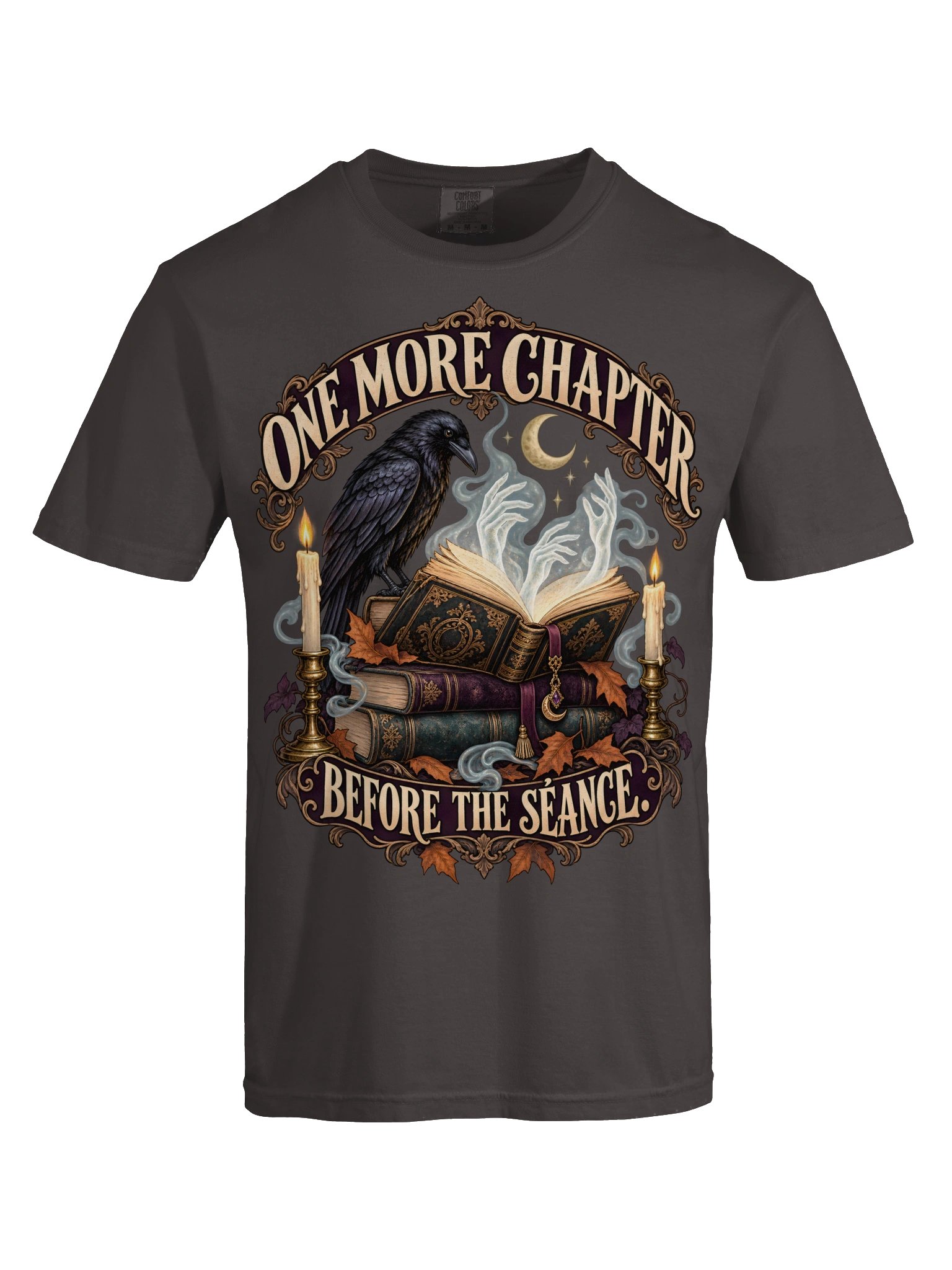 One More Chapter Before the Séance | Halloween Book Lover Shirt product image (9)
