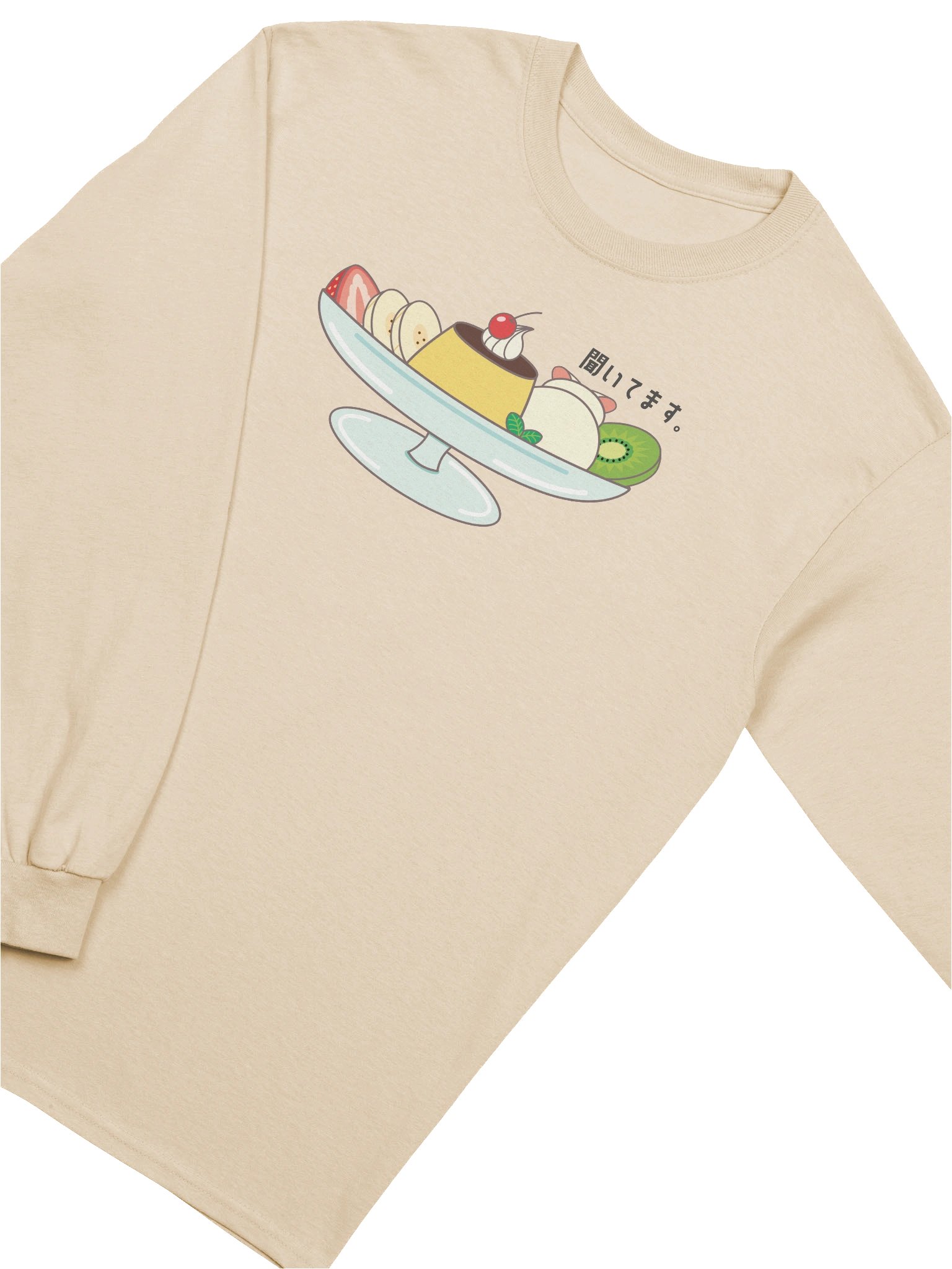 Pudding A La Mode Cat - Unisex Adult Long Sleeve T-shirt product image (7)