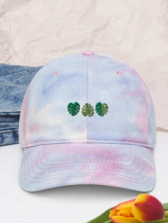 monstera embroidered hat product image (1)