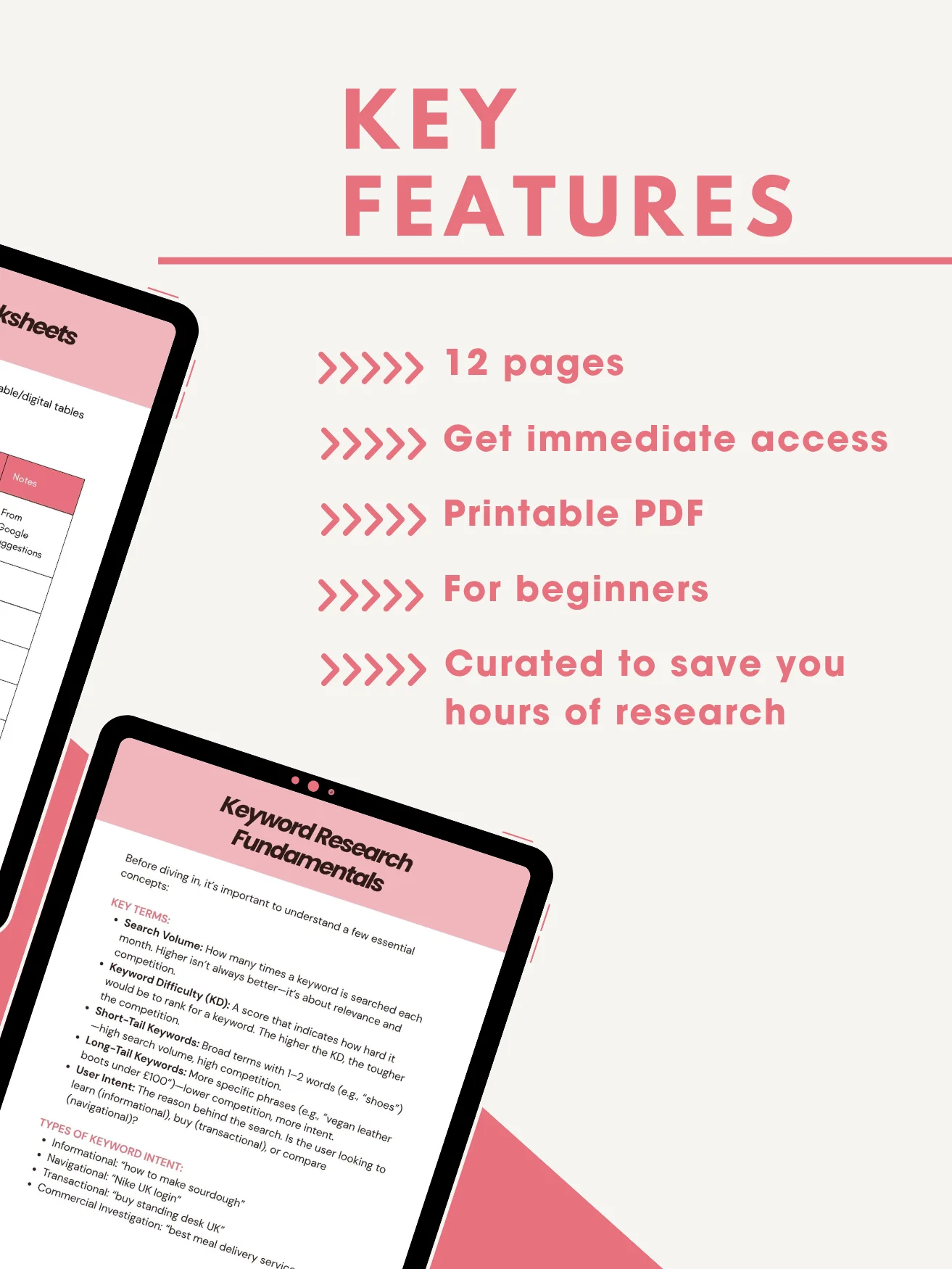 SEO Keyword Research Workbook product image (4)