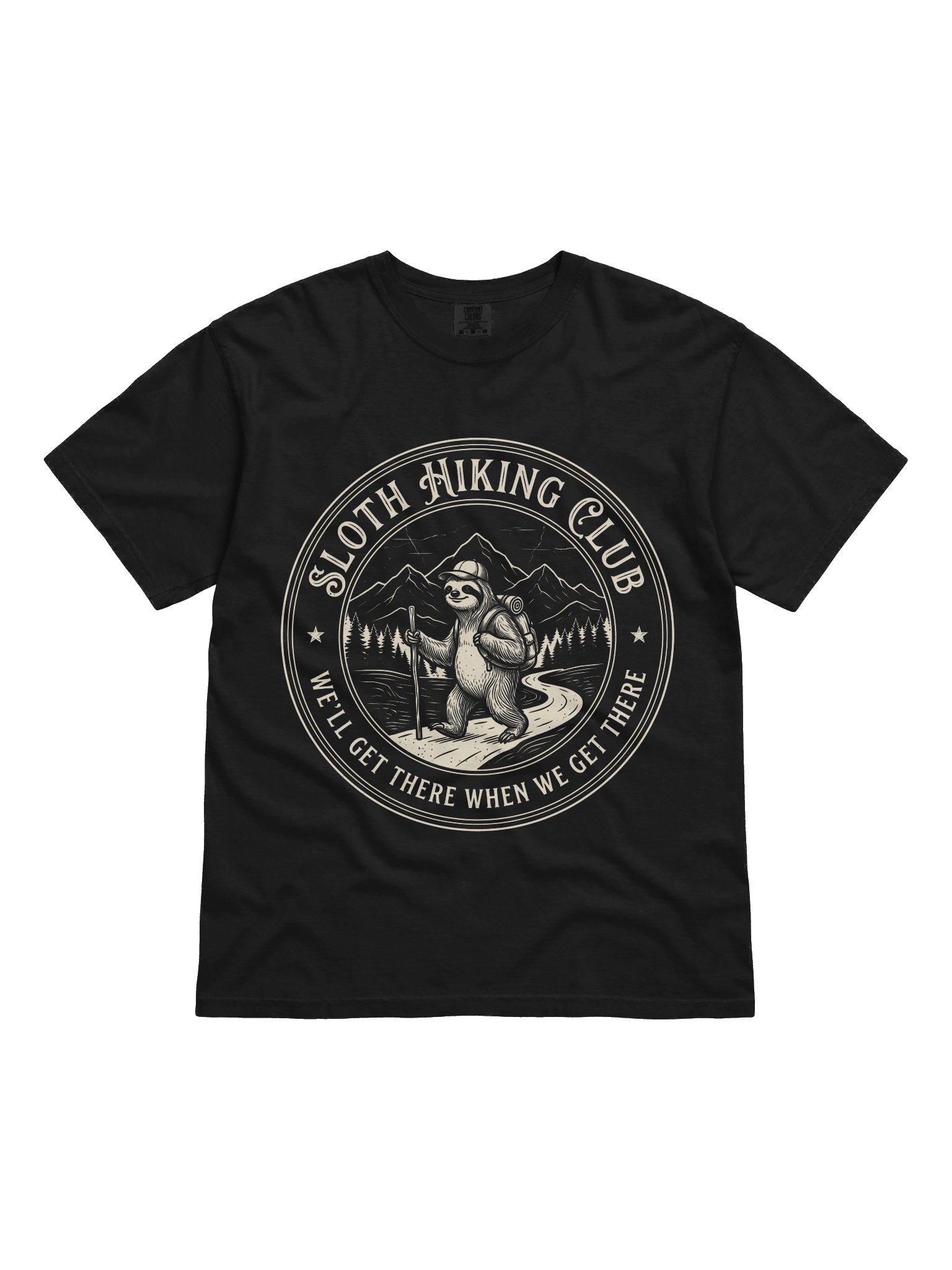 Sloth Hiking Club T-Shirt - Funny Slow Hiker Tee product image (1)