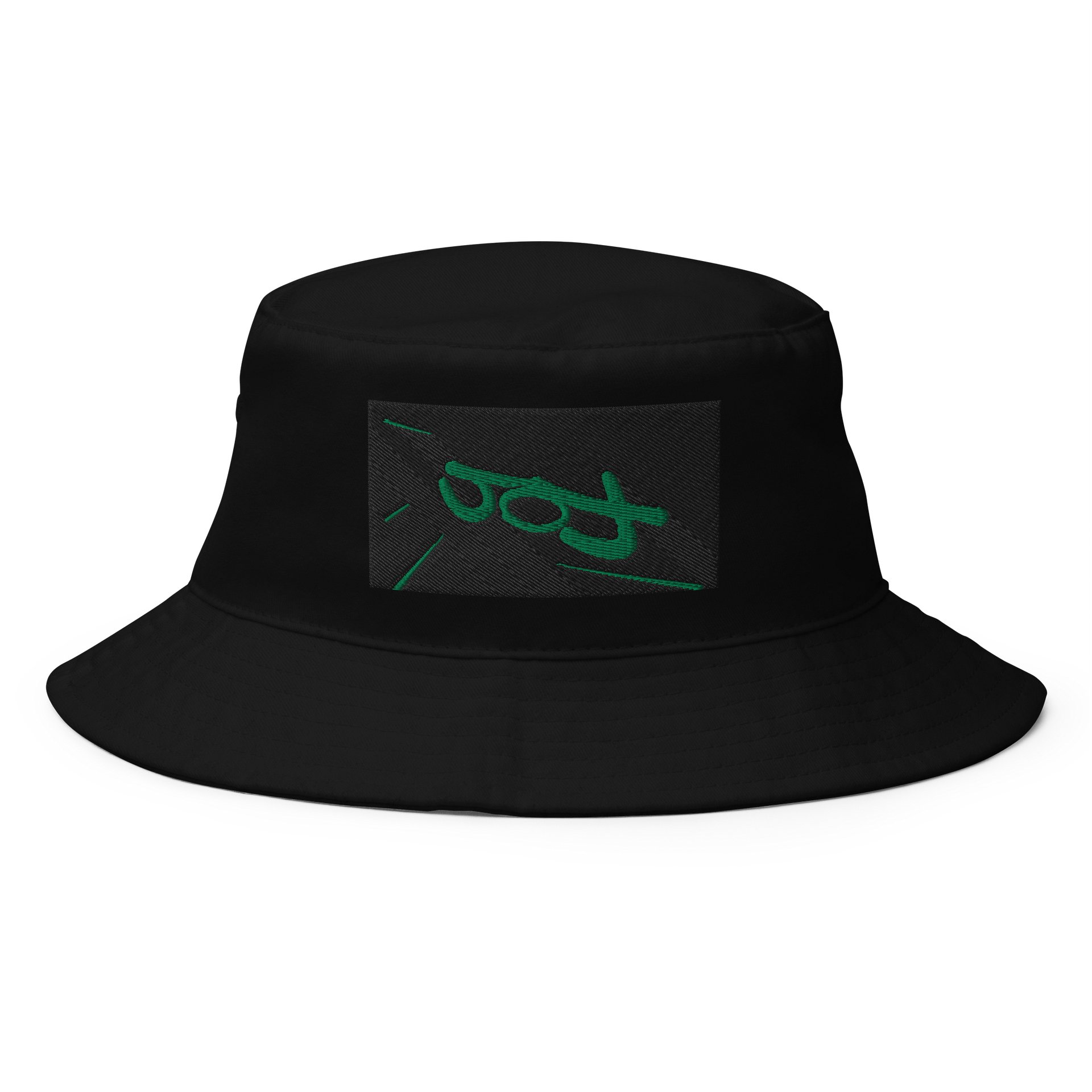 904 ALL BLACK EMBROIDERY BUCKET HAT product image (1)