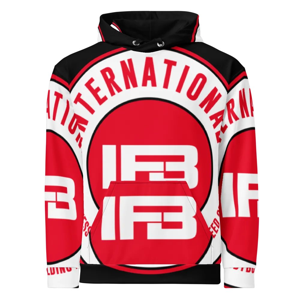 IFBNewsfeed.Org's All-Over Print Recycled Unisex Hoodie product image (1)