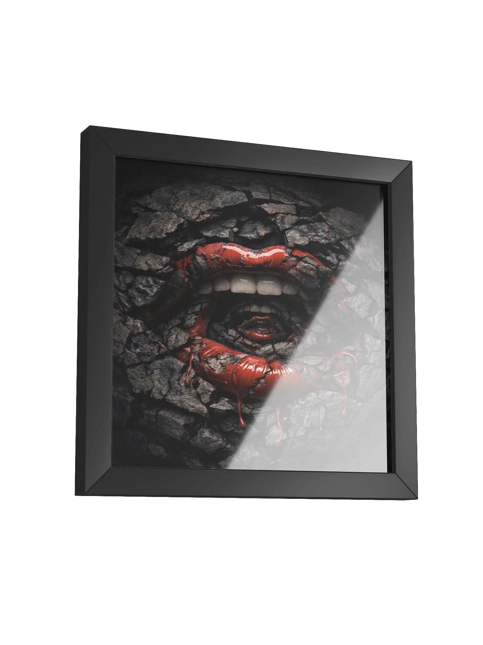 Crimson Lips in Structural Ruin - Stone Fracture Recursion product image (13)