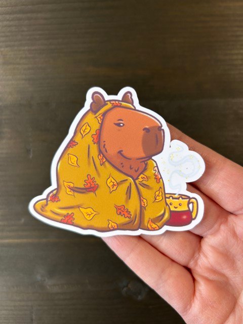 sticker : cosy capy product image (2)