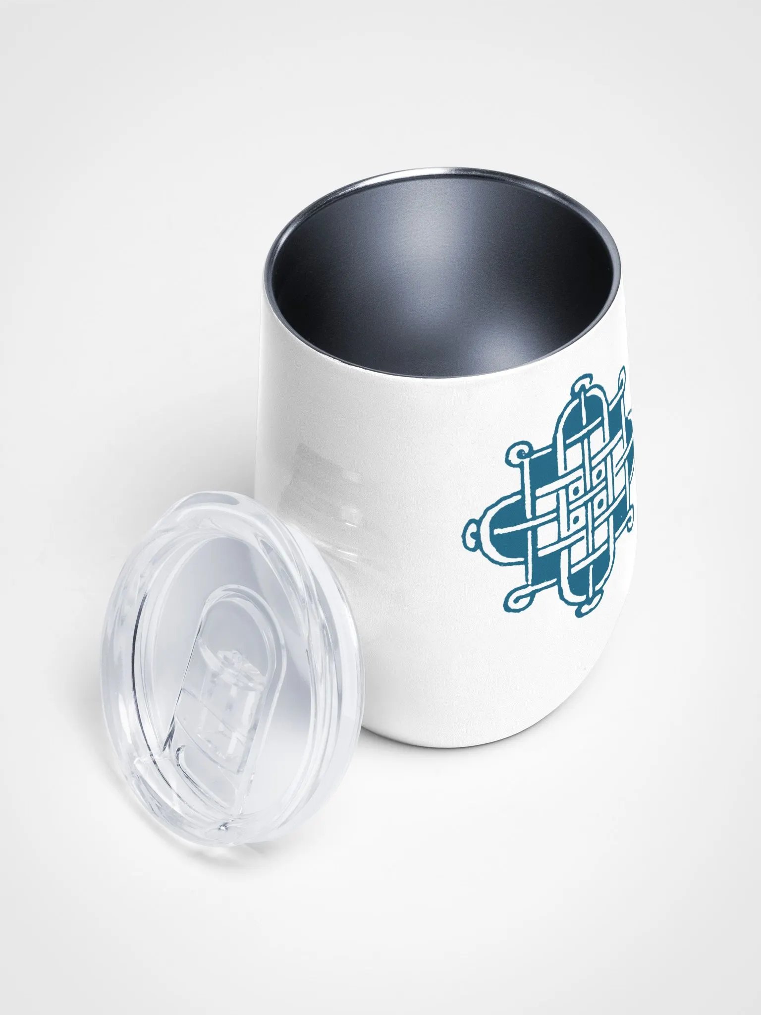 Blue Orthodox Cross Orthodox Christian Wine Tumbler – Religious Drinkware, Faith Gift product image (3)