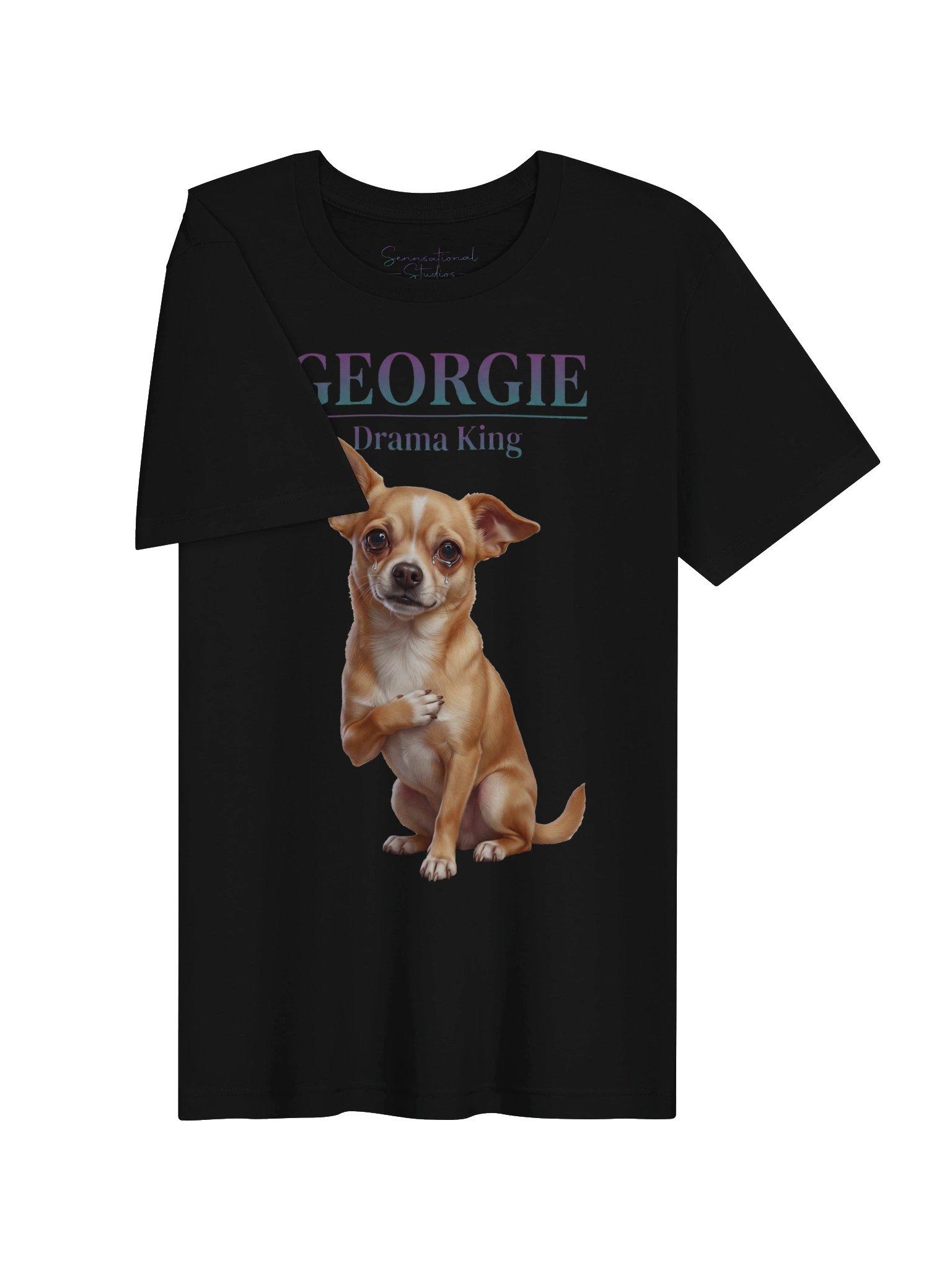 Georgie "Drama King" Premium Chihuahua Tee | SENNSEIU product image (4)