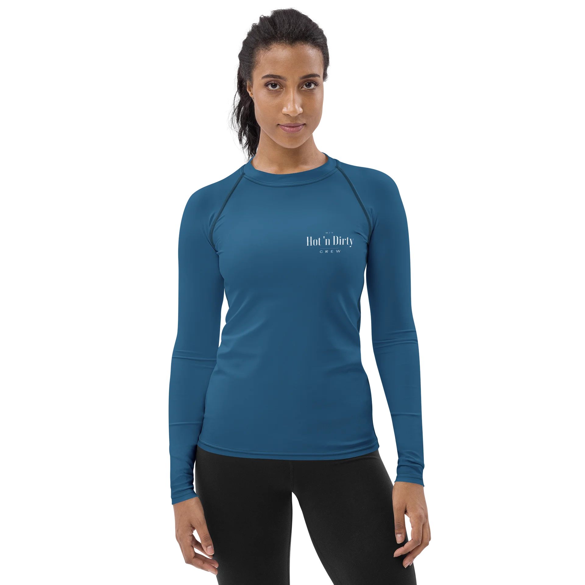 Hot 'n Dirty Crew Women's Rash Guard - Deep Chart Blue product image (1)