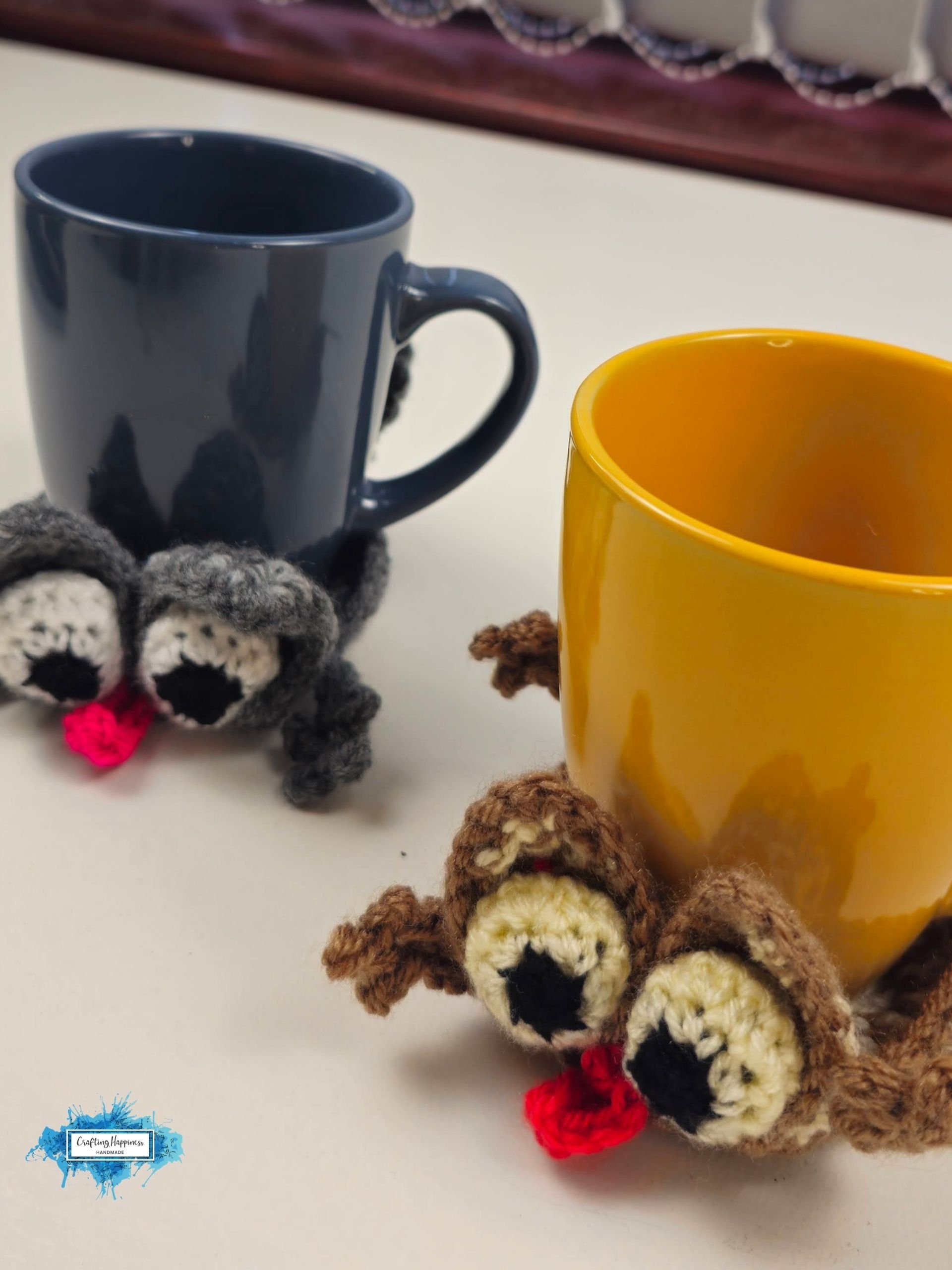 CROCHET PATTERN & VIDEO | Splat Cat Coaster | Funny Animal Mug Rug | Cute Feline Cup Mat | Funny Gift pdf product image (4)