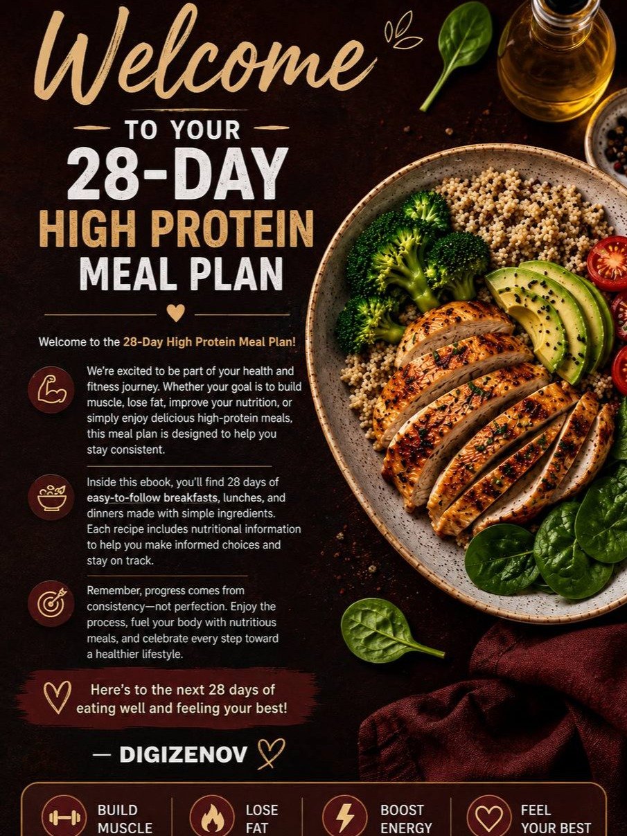 28-Day High Protein Meal Plan | PDF eBook product image (2)