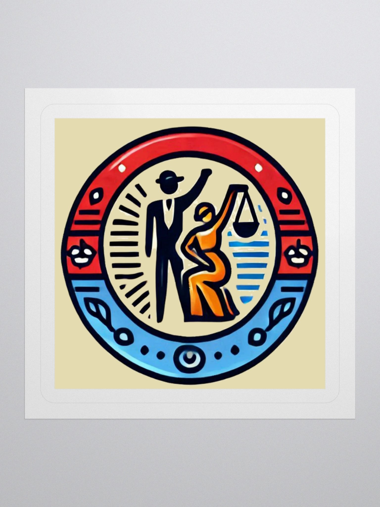 Justice Scales Emblem Stickers product image (3)