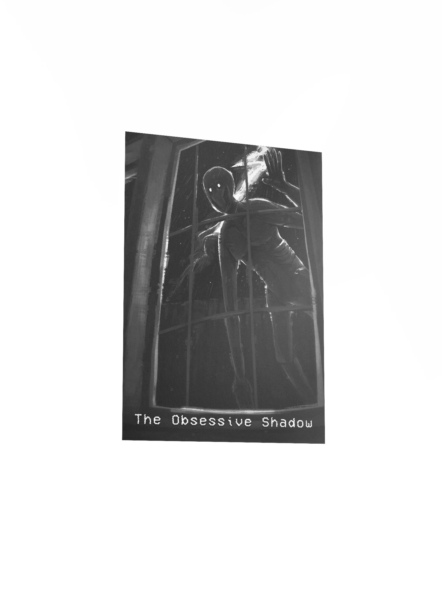Grayscaled Window Watcher Poster Print product image (11)