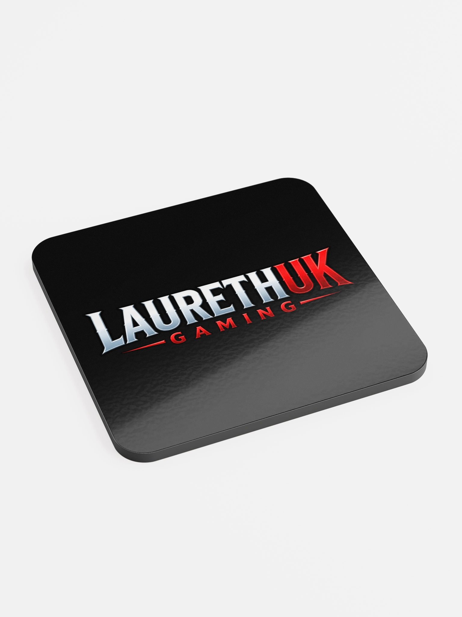 LaurethUK Gaming Logo Coaster (Black) product image (2)