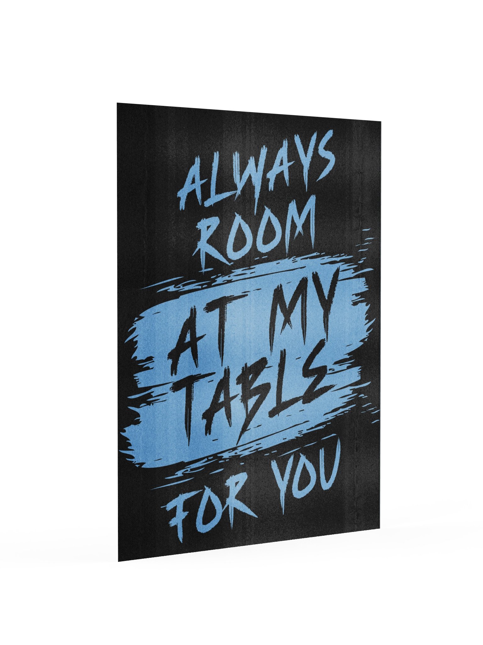 90s Grunge Friendship Board Game Room Poster Blue - UNFRAMED product image (2)