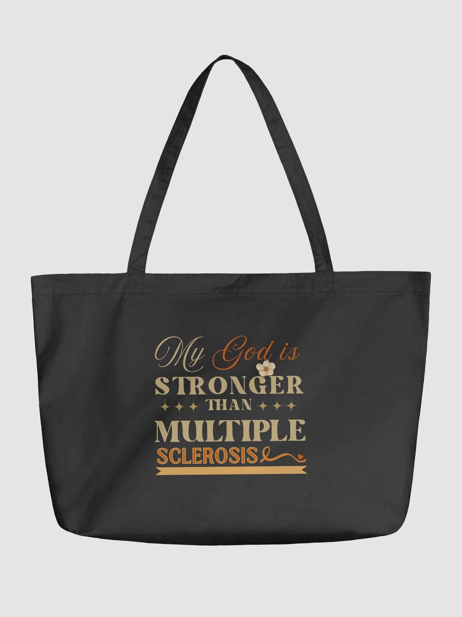 My God is Stronger Than Multiple Sclerosis Eco Tote bag product image (2)