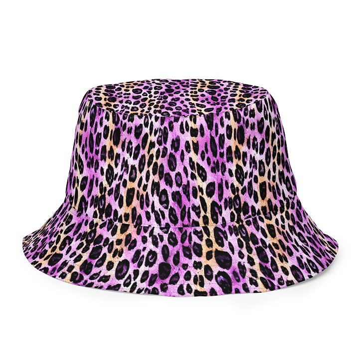 Purple Beige Leopard Hat product image (1)