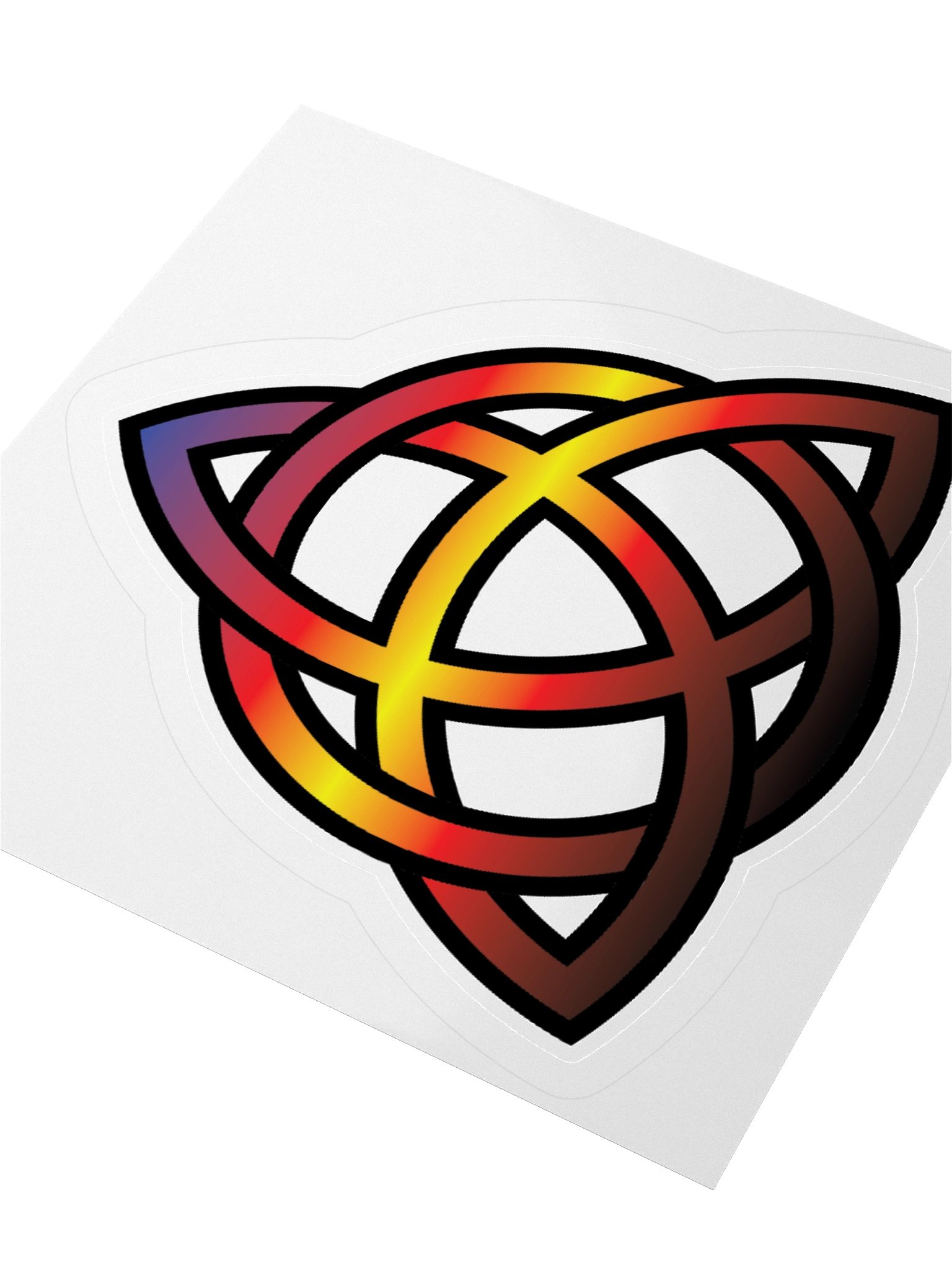Polyamory Pride Gradient Celtic Knot Sticker product image (9)