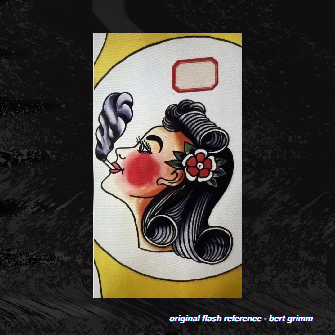 Bert Grimm Smoking Lady Head Pattern product image (2)