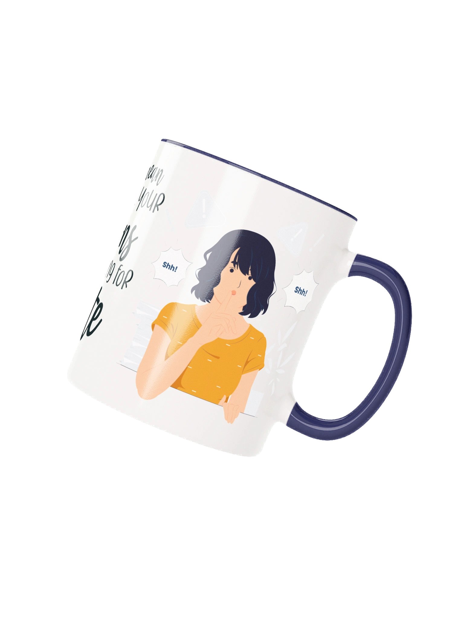 Whispering Shh! Ceramic Mug product image (12)