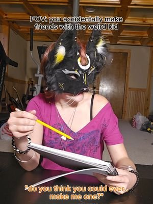 #pov : you accidentally make friends with the weird kid . #therian #funny #real #school 