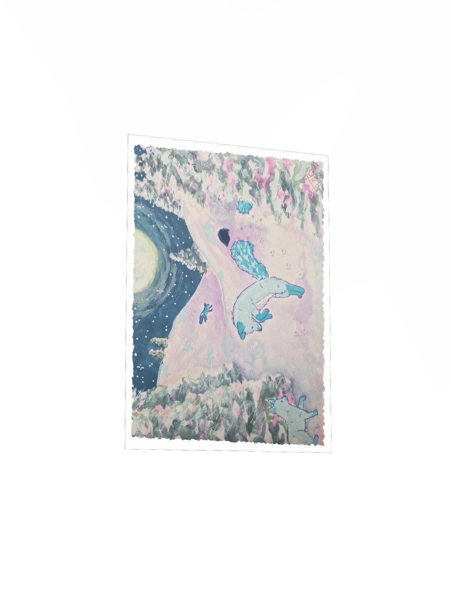 Snow fox print product image (12)