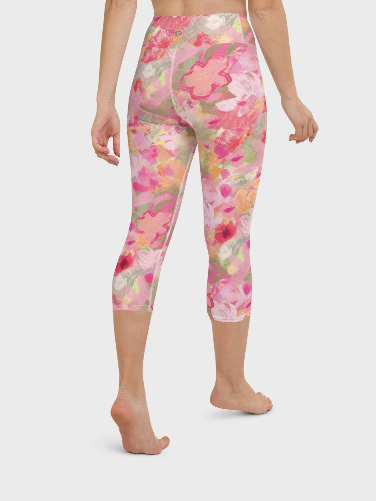 Capri Leggings "Sweet Pastel Florals of Spring" Printed product image (1)