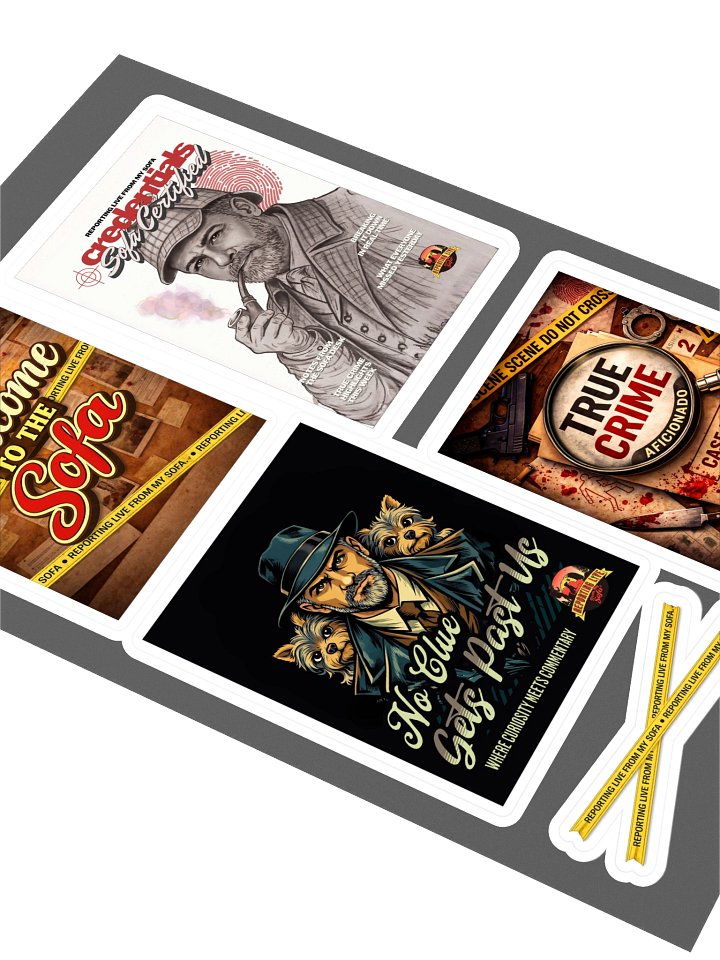 Sofa Squad True Crime Sticker Set product image (2)