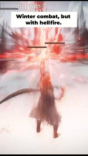 Snowy combat with fiery explosions and an imposing foe. The crowd is roaring! This is epic. #Gaming #Action #EpicBattle #Snow...