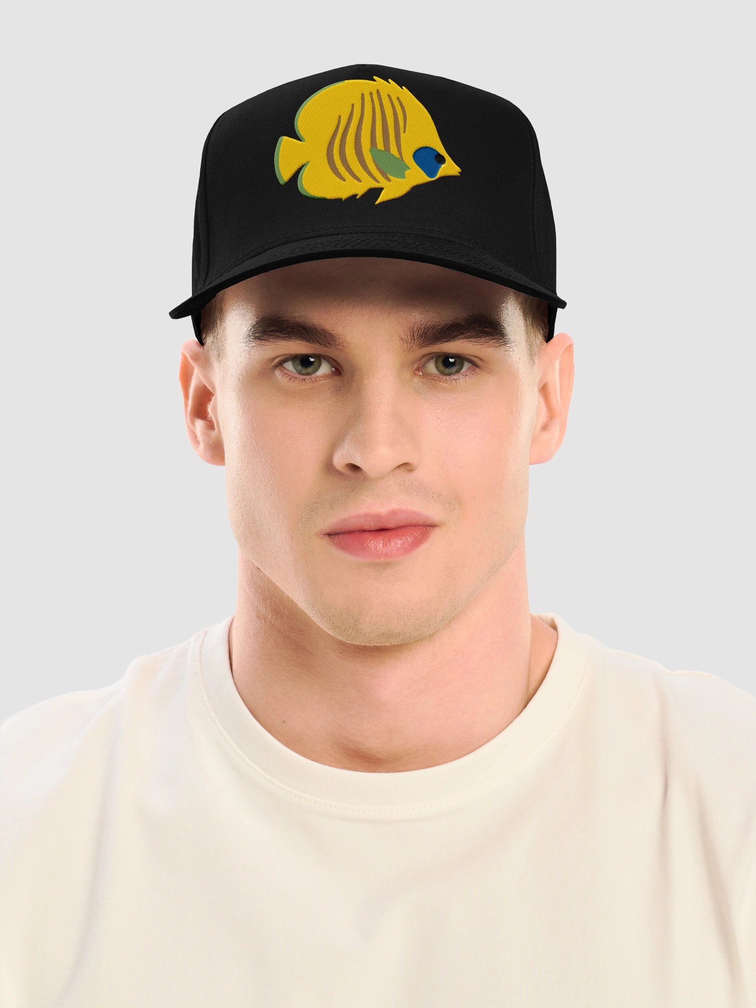 Blue-Cheek Butterflyfish Mid-Profile Baseball Cap (Embroidered) for Reef and Marine Aquarium Lovers product image (2)
