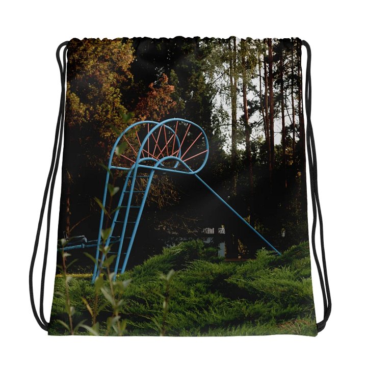 Drawstring bag - Abandoned nostalgic playground in the woods product image (1)