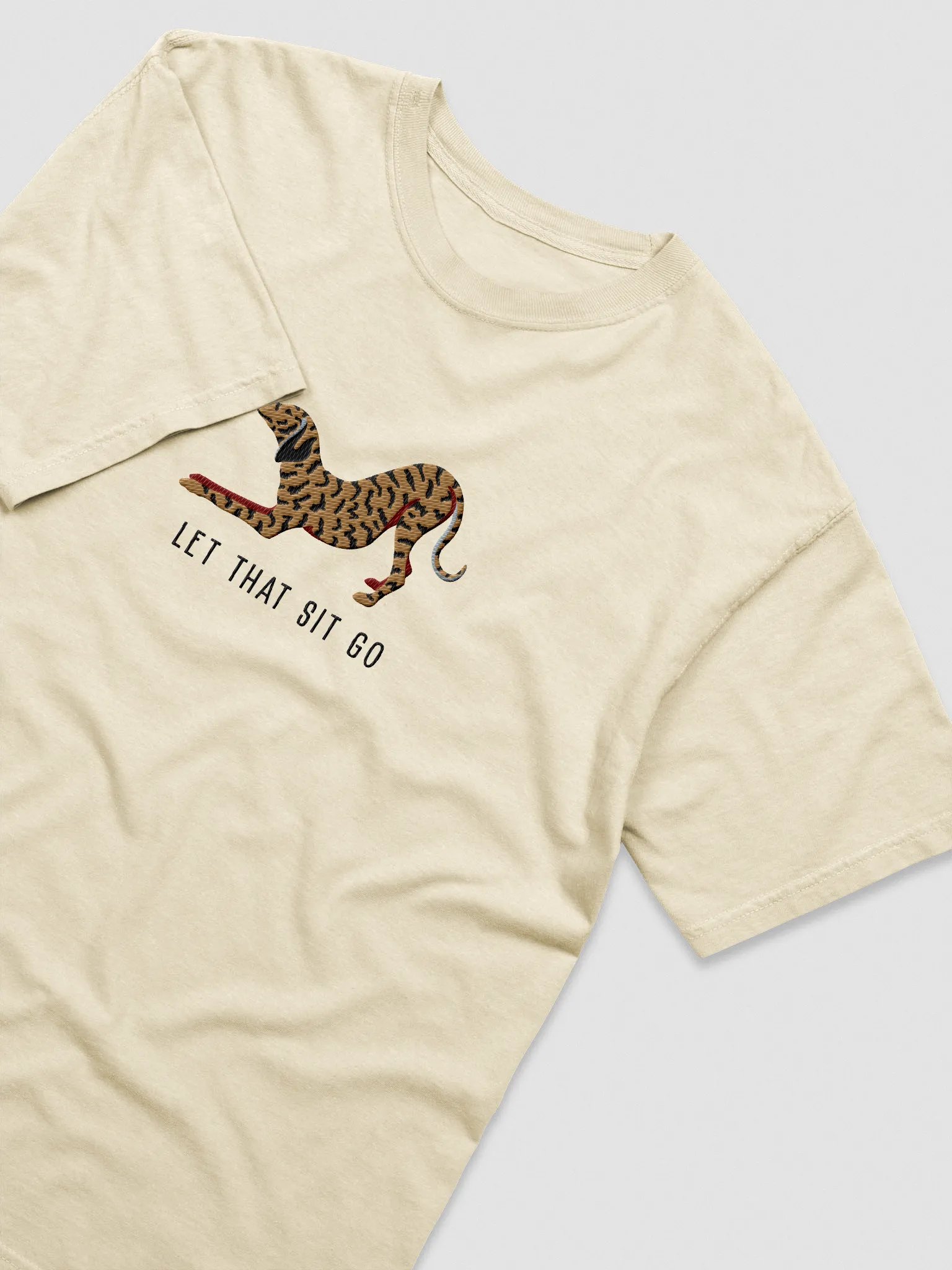 Let That Sit Go T-Shirt(Embroidered) of a Plott Hound product image (6)