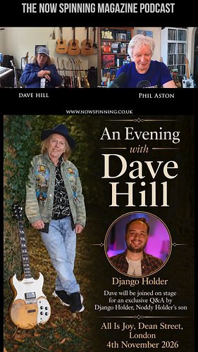 Dave Hills album launch at All Is Joy, London!
Dave will be joined on stage for an exclusive Q&A by Django Holder, son of Nod...