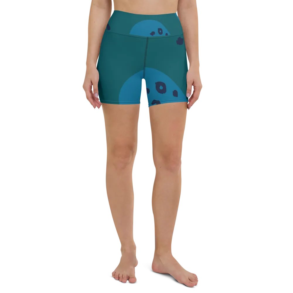 Teal Mirage Yoga Shorts product image (2)