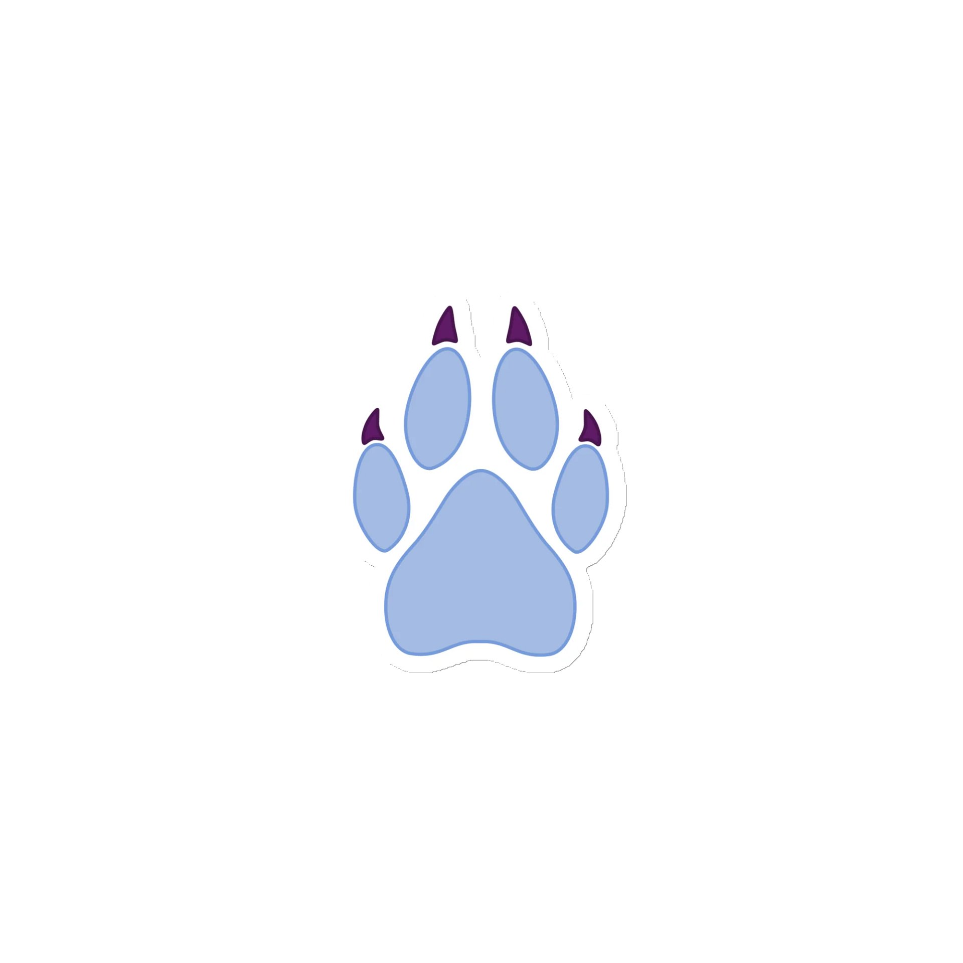 Wolf Paw Magnet product image (1)