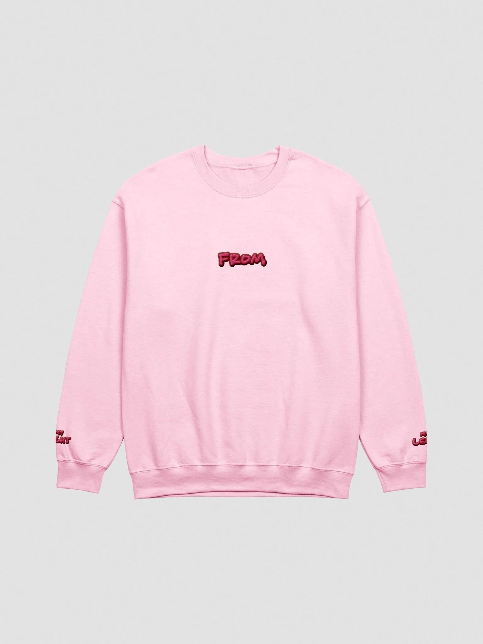 my left from my right embroidered crewneck (ROSE DESIGN) product image (4)