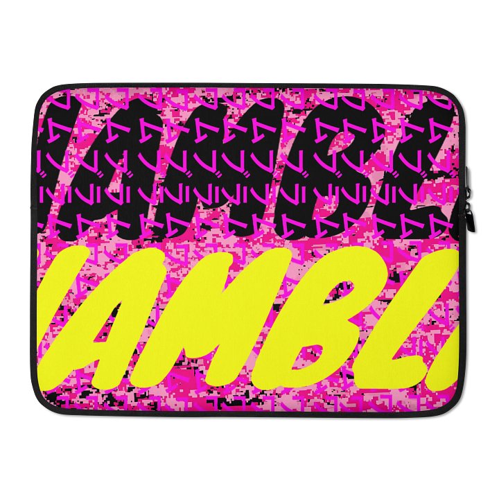 Pixel Pink Camo Laptop Sleeve product image (2)