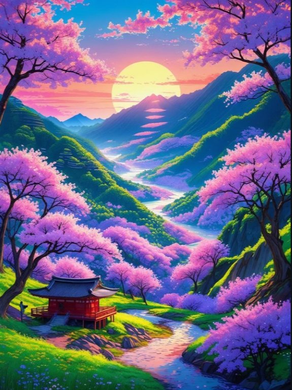 Mount Yoshino Valley Wall Art product image (1)