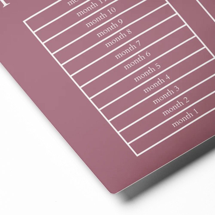 HIGHFALUTIN ANNUAL RENT TRACKER (white design 13) product image (2)