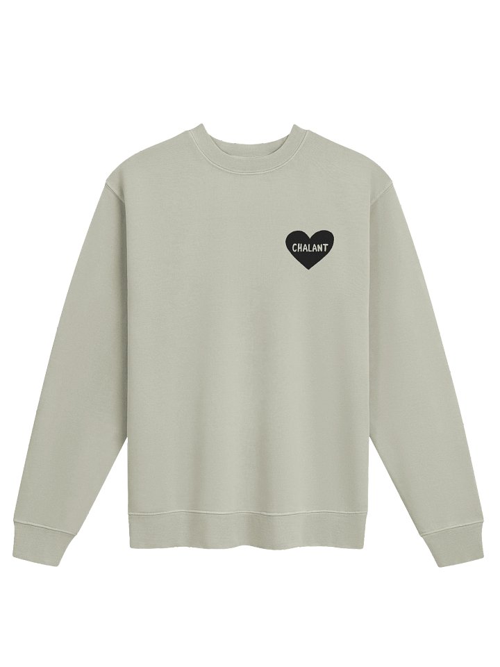 < CHALANT 3 variant #1a1a1a pigment dyed crew product image (1)