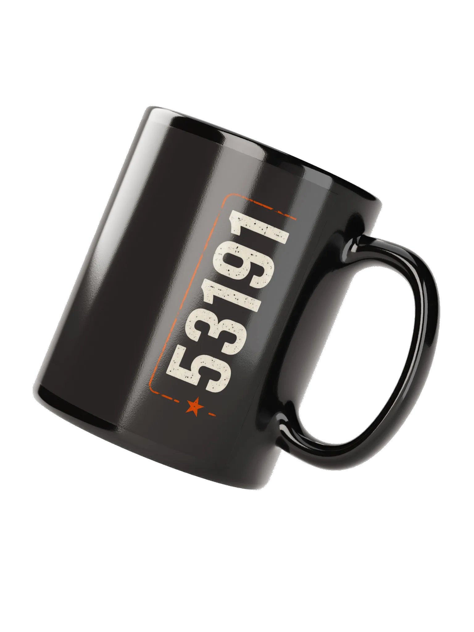 53191 ZIPCODE Black Mug product image (2)