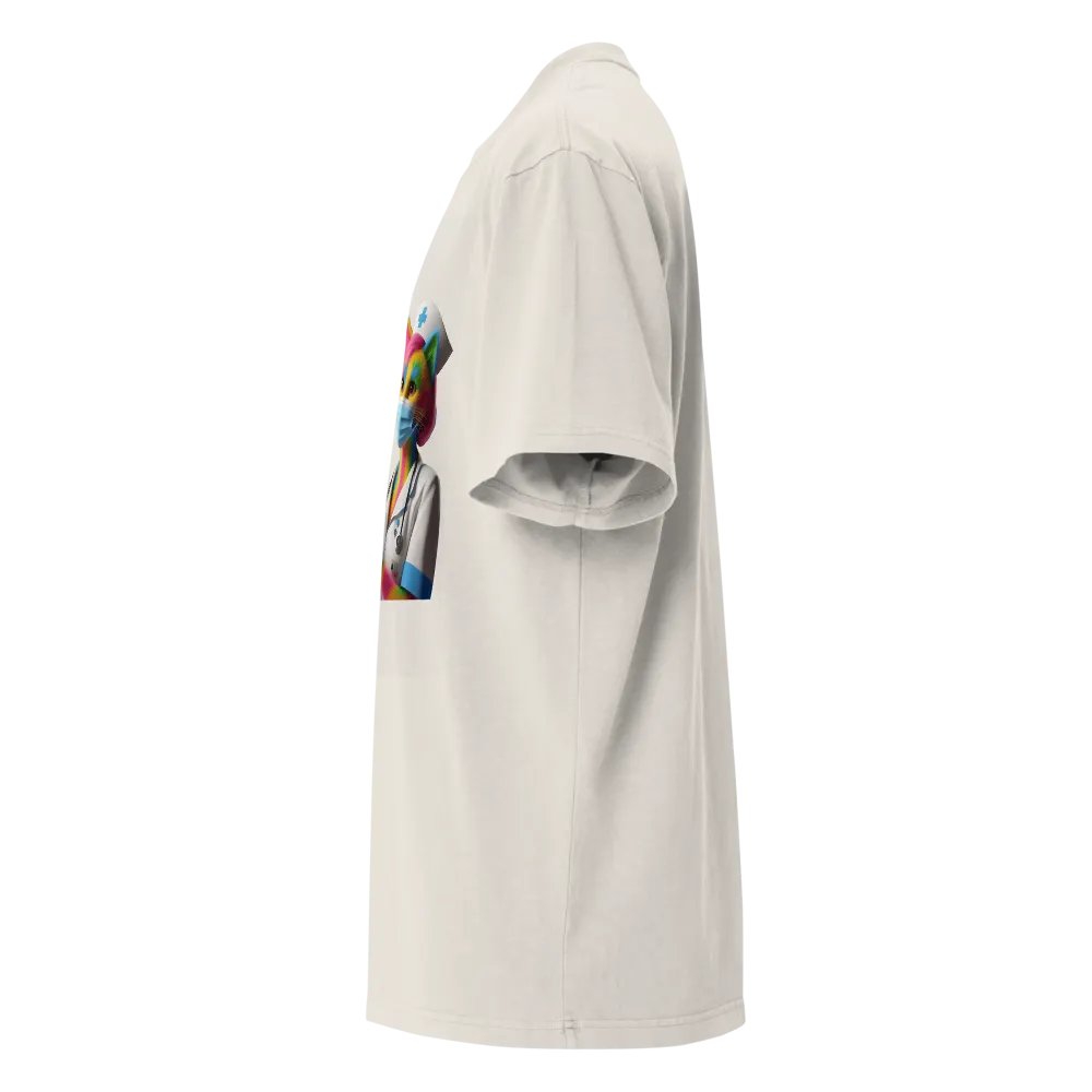 Rainbow Nurse Artist Faded T-Shirt product image (25)