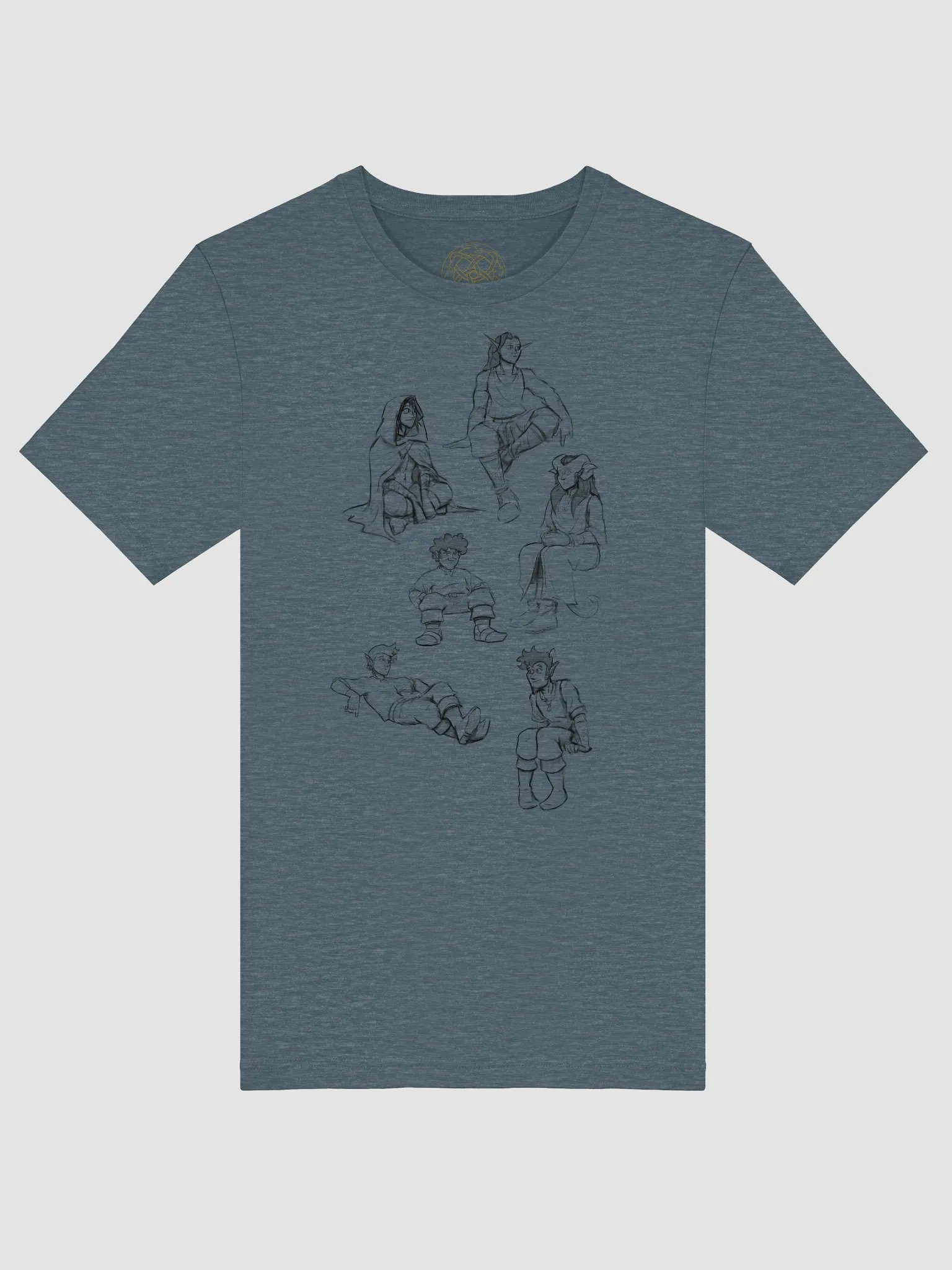 Dragoones Sketch Heroes Tshirt product image (35)