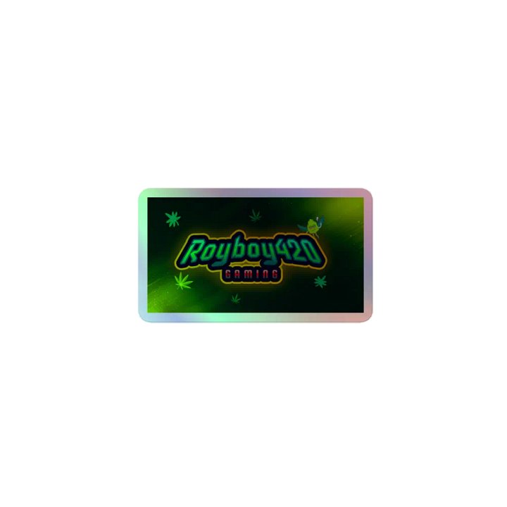 Royboy420Gaming Holographic Sticker product image (1)